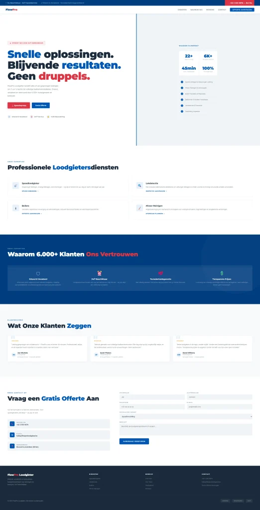 Websiteontwerp 'Krachtig & Zakelijk'