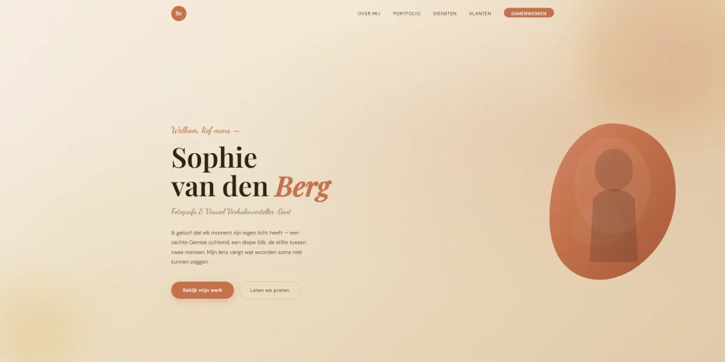 Websiteontwerp 'Warm & Persoonlijk'
