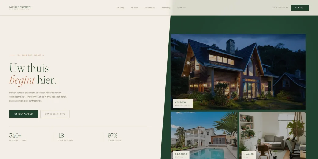 Websiteontwerp 'Immo'
